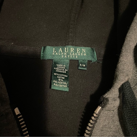 Women's Lauren Ralph Lauren Petite Zip Up Sweater Size P/M - Picture 2 of 7